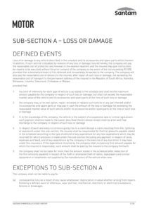 Motor Section Wording - JVC Insurance